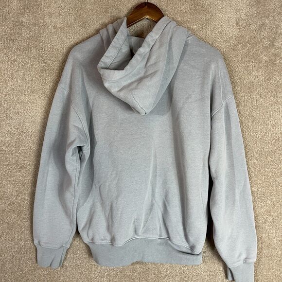 Hollister Hoodie Sweatshirt Womens Size Medium Gray Oversized Fit Zip Up Fleece - Picture 7 of 8